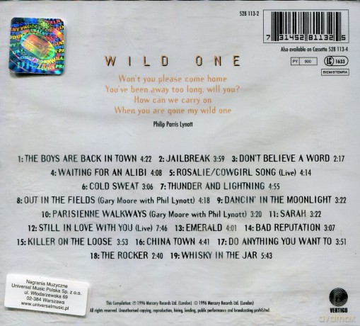 Thin Lizzy: Wild One - The Very Best Of Thin Lizzy [CD]