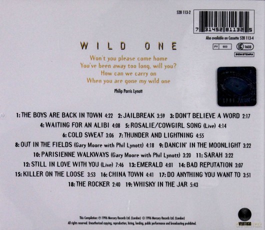 Thin Lizzy: Wild One - The Very Best Of Thin Lizzy [CD]