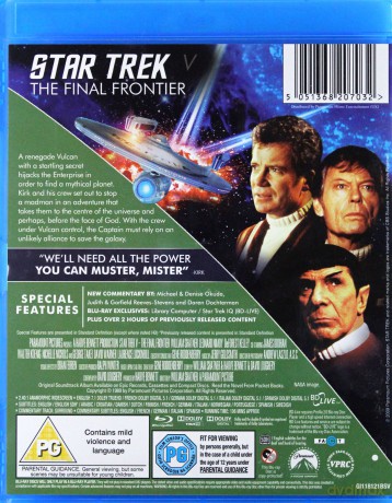 Star Trek: The Final Frontier (Star Trek V: Ostateczna granica) [Blu-Ray]