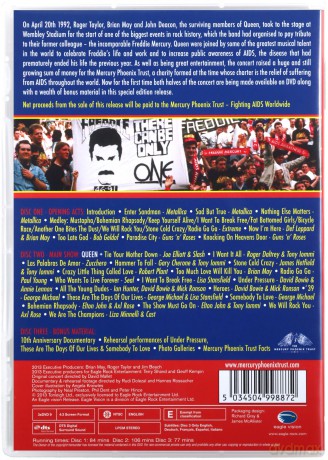 Queen + The Freddie Mercury Tribute Concert (NTSC) [3DVD]