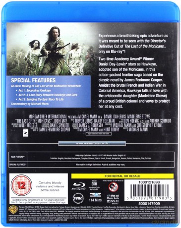 Ostatni Mohikanin [Blu-Ray]