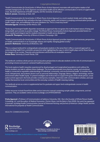 Health Communication For Social Justice - Vinita Agarwal [KSIĄŻKA]