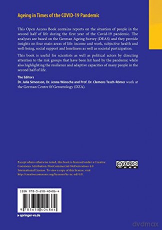 Ageing In Times Of The Covid19 Pandemic - Julia Simonson [KSIĄŻKA]
