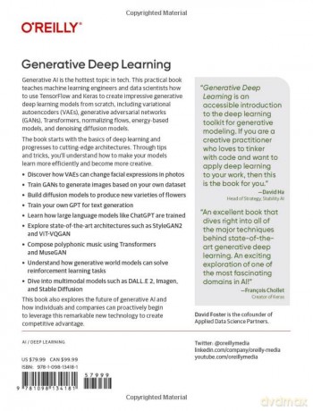 Generative Deep Learning - David Foster [KSIĄŻKA]