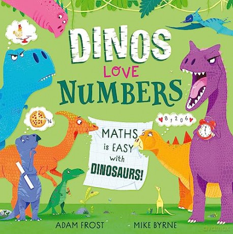 Dinos Love Numbers - Adam Frost [KSIĄŻKA]