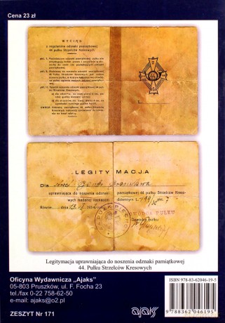 44 pułk strzelców legii amerykańskiej - Bieliński Piotr [KSIĄŻKA]