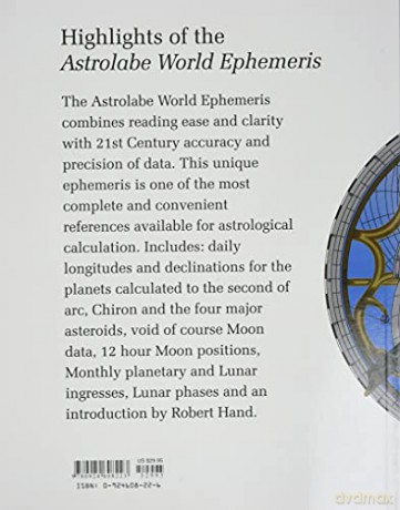 Astrolabe World Ephemeris 2001-50 Midngt - Robert Hand [KSIĄŻKA]