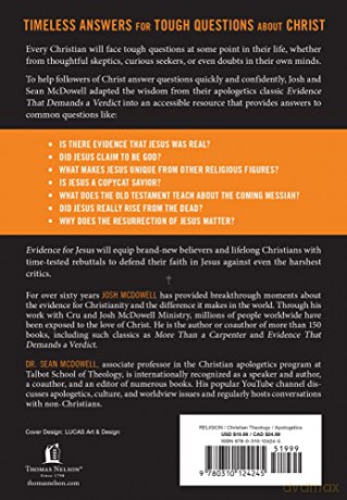 Evidence For Jesus Timeless Answers For - Josh Mcdowell [KSIĄŻKA]