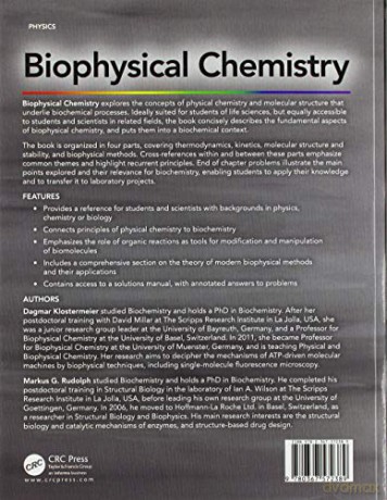 Biophysical Chemistry - Dagmar Klostermeier [KSIĄŻKA]