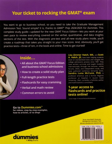 Gmat Prep 2024 For Dummies With Online [KSIĄŻKA]