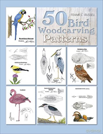 50 Bird Woodcarving Patterns - Frank C. Russell [KSIĄŻKA]