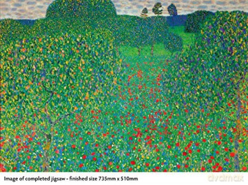 Adult Jigsaw Gustav Klimt Poppy Field - Flame Tree Studio [PUZZLE]