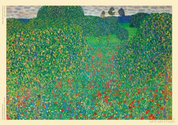 Adult Jigsaw Gustav Klimt Poppy Field - Flame Tree Studio [PUZZLE]