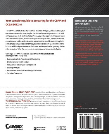 Cbap Ccba Certified Business Analysis St - Susan Weese [KSIĄŻKA]