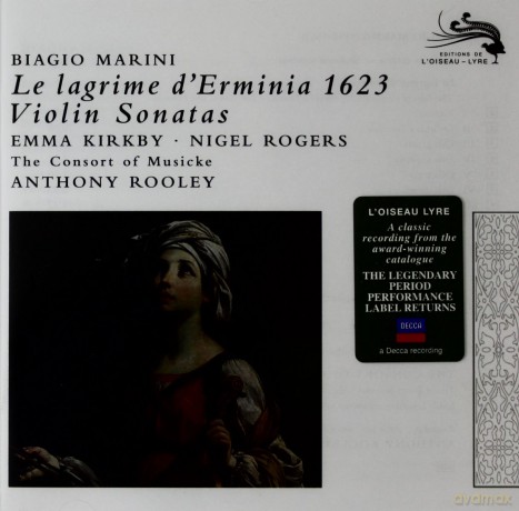 L'oiseau - Lyre: Marini:Le Lagrime D'erminia (Rooley) [CD]