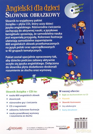Angielski dla dzieci. Słownik obrazkowy - praca zbiorowa [KSIĄŻKA]+[CD]