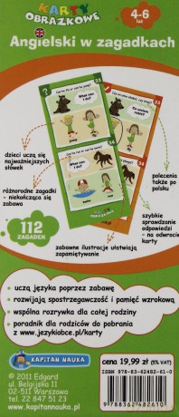 Angielski w zagadkach 4-6 lat. Karty obrazkowe - praca zbiorowa [KSIĄŻKA]