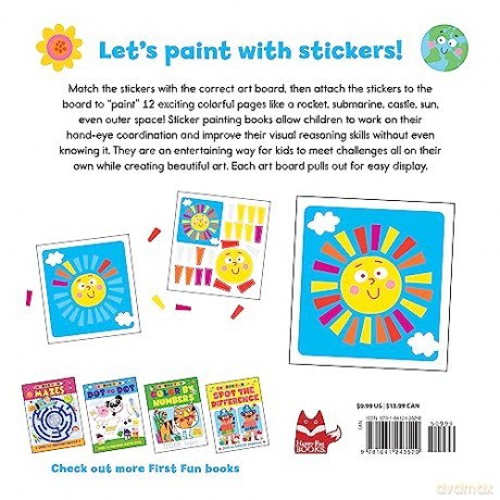First Fun Sticker Painting Colorful Worl - Edward (Ill) Miller [KSIĄŻKA]