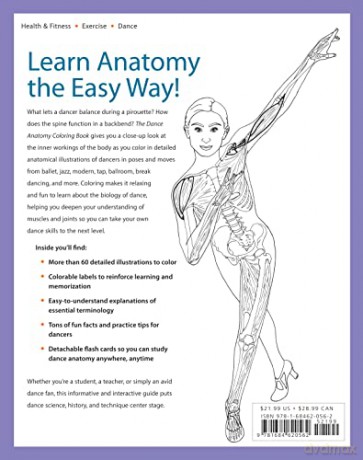 Dance Anatomy Coloring Book - Tricia Zweier [KSIĄŻKA]