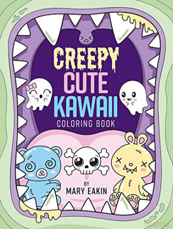 Creepy Cute Kawaii Coloring Book - Mary Eakin [KSIĄŻKA]