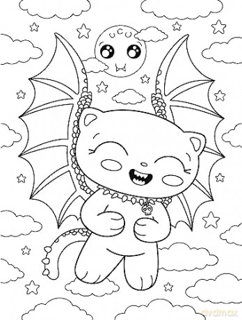 Creepy Cute Kawaii Coloring Book - Mary Eakin [KSIĄŻKA]