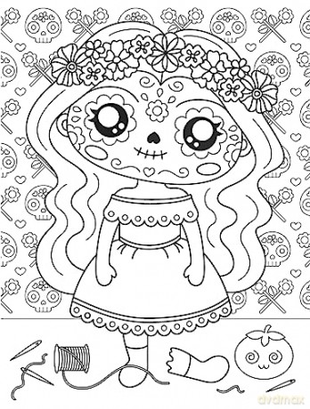 Creepy Cute Kawaii Coloring Book - Mary Eakin [KSIĄŻKA]