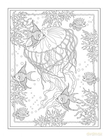 Creative Haven Enchanting Oceans Col Bk - Marty Noble [KSIĄŻKA]