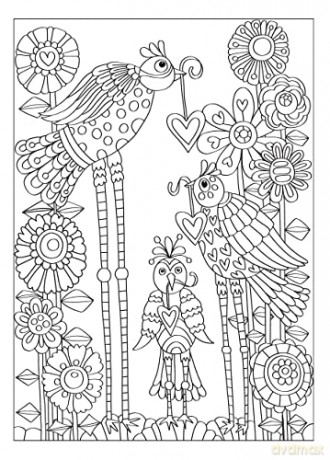 Creative Haven Fanciful Birds Col Book - Angela Porter [KSIĄŻKA]