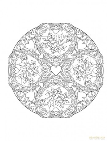 Creative Haven Heart Mandalas Coloring - Marty Noble [KSIĄŻKA]