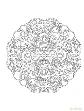 Creative Haven Heart Mandalas Coloring - Marty Noble [KSIĄŻKA]