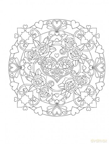 Creative Haven Heart Mandalas Coloring - Marty Noble [KSIĄŻKA]