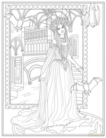 Gothic Fantasy Coloring Book - Unknown [KSIĄŻKA]