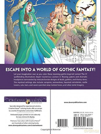 Gothic Fantasy Coloring Book - Unknown [KSIĄŻKA]