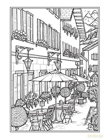 Creative Haven Village Charm Coloring Bk - Teresa Goodridge [KSIĄŻKA]