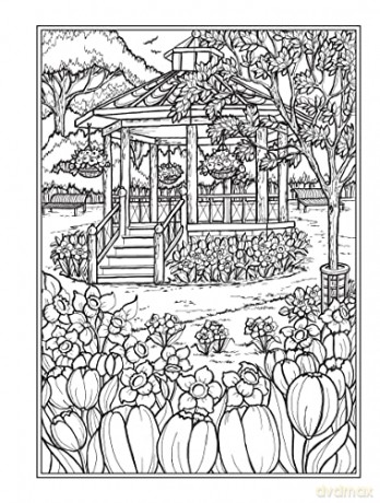 Creative Haven Village Charm Coloring Bk - Teresa Goodridge [KSIĄŻKA]