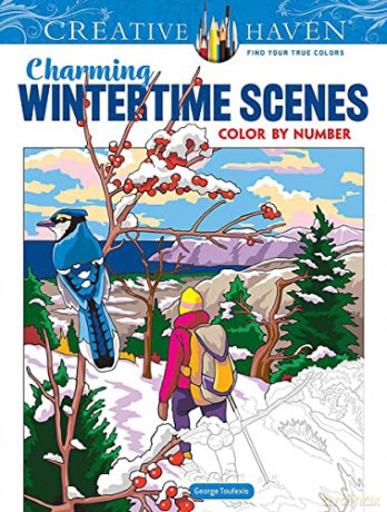 Charming Wintertime Scenes Color/Number - George Toufexis [KSIĄŻKA]