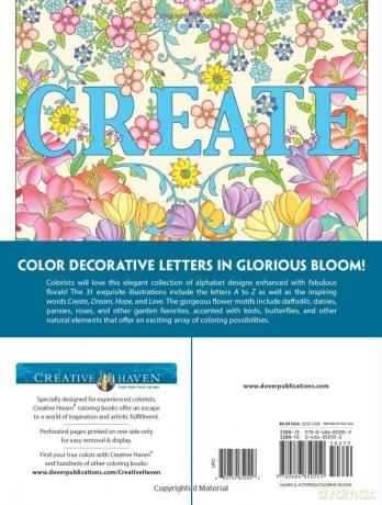 Creative Haven Beautiful Floral Alphabet - Marty Noble [KSIĄŻKA]