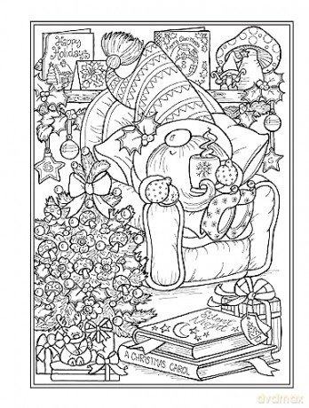 Christmas Gnomes Coloring Book - Teresa Goodridge [KSIĄŻKA]