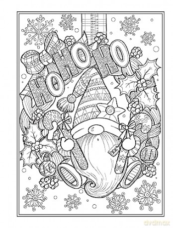 Christmas Gnomes Coloring Book - Teresa Goodridge [KSIĄŻKA]
