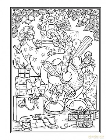 Christmas Gnomes Coloring Book - Teresa Goodridge [KSIĄŻKA]