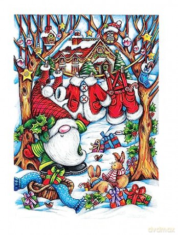Christmas Gnomes Coloring Book - Teresa Goodridge [KSIĄŻKA]