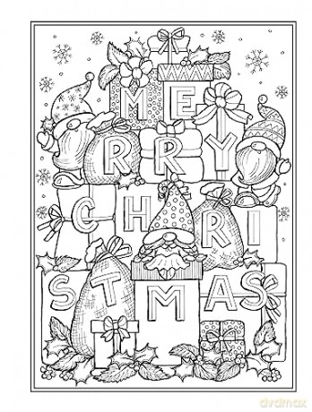 Christmas Gnomes Coloring Book - Teresa Goodridge [KSIĄŻKA]