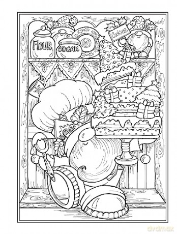 Christmas Gnomes Coloring Book - Teresa Goodridge [KSIĄŻKA]