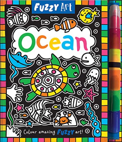 Fuzzy Art Ocean Colouring Book - Melanie Hibbert [KSIĄŻKA]