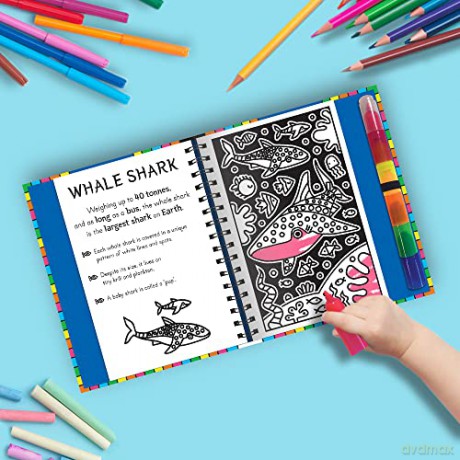 Fuzzy Art Ocean Colouring Book - Melanie Hibbert [KSIĄŻKA]