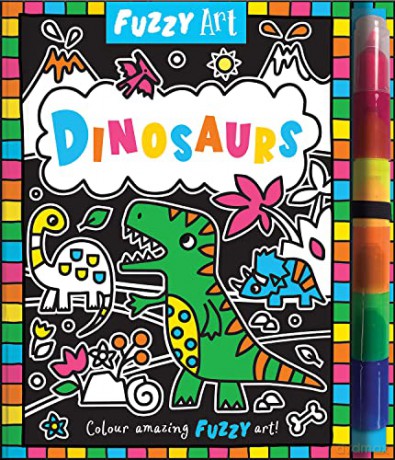 Fuzzy Art Dinosaurs - Melanie Hibbert [KSIĄŻKA]