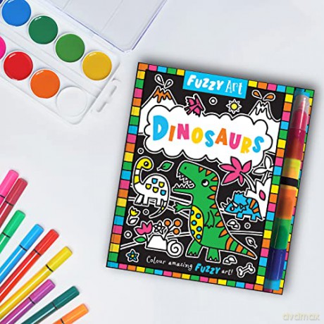 Fuzzy Art Dinosaurs - Melanie Hibbert [KSIĄŻKA]