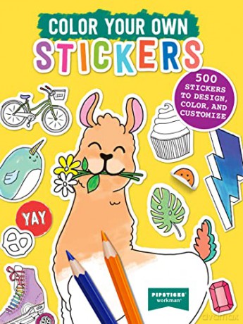 Colour Your Own Stickers - Pipsticks [KSIĄŻKA]