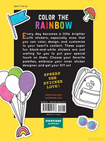 Colour Your Own Stickers - Pipsticks [KSIĄŻKA]