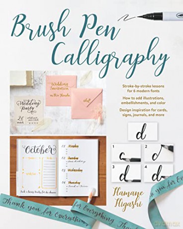 Brush Pen Calligraphy - Hamane Higashi [KSIĄŻKA]